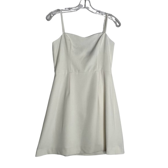 French Connection Mini Sheath Dress Summer White Womens Size 6 - Picture 4 of 15